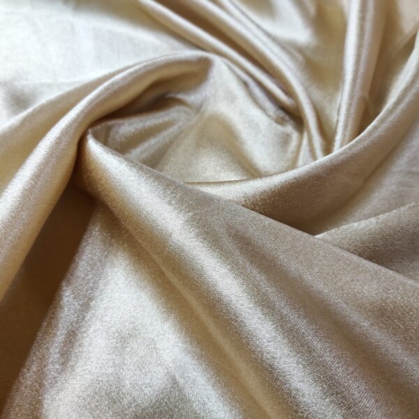 Golden Silk Charmeuse Fabric - Image 2