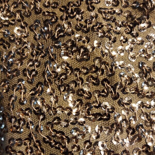 Copper gold Sequin Fabric - Image 2