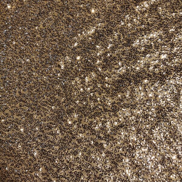 Copper gold Sequin Fabric - Image 6