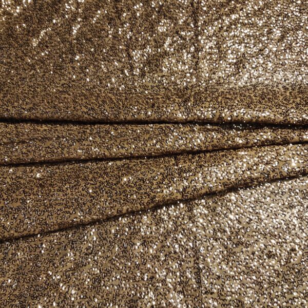 Copper gold Sequin Fabric - Image 4