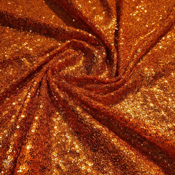 Fire Red  Sequin Fabric