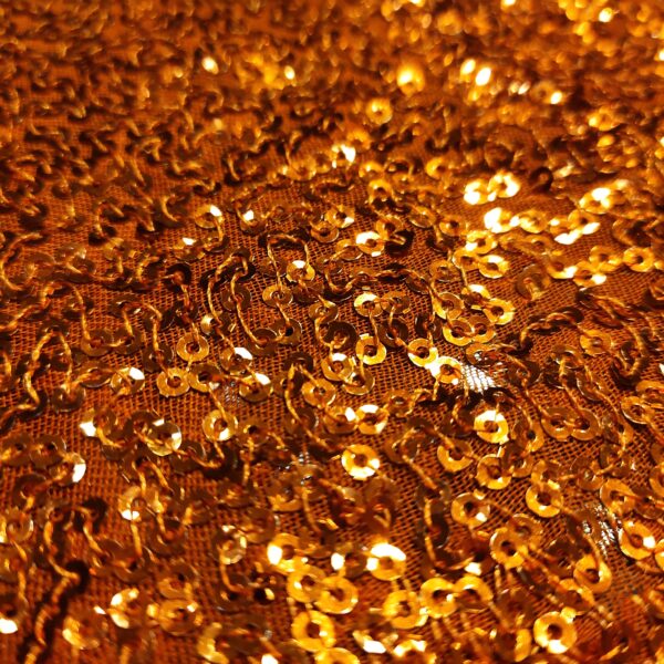 Fire Red  Sequin Fabric - Image 5