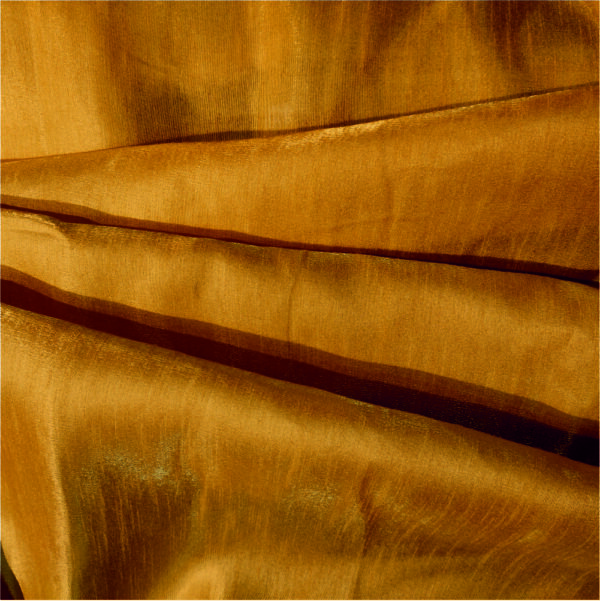 Mustard Yellow Dupion Silk Fabric - Image 3