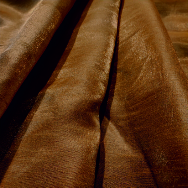 Brown Dupion Silk Fabric - Image 4