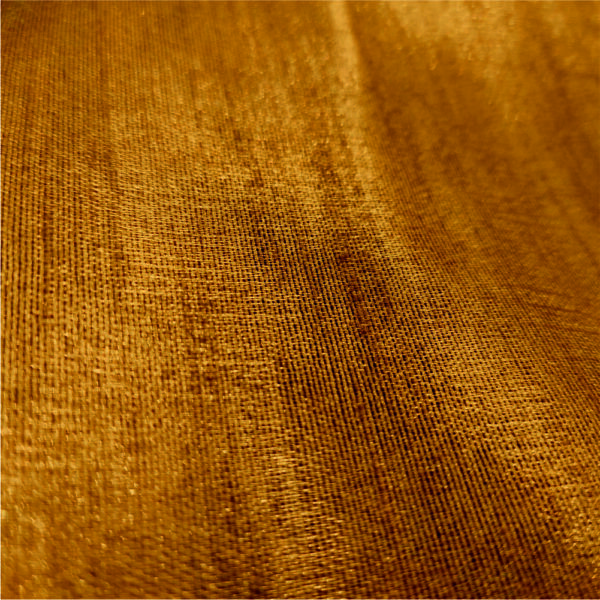 Mustard Yellow Dupion Silk Fabric - Image 5