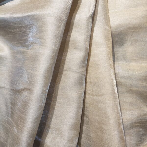 Metallic Gold Dupion Silk Fabric - Image 5