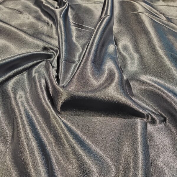 Charcoal Grey Silk Charmeuse Fabric - Image 2