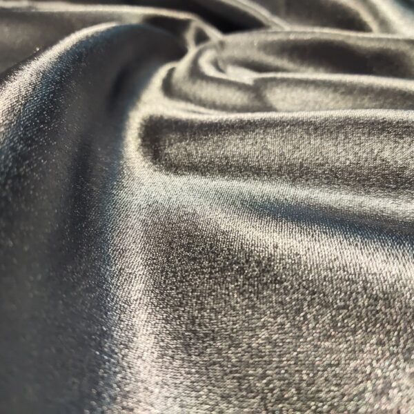 Charcoal Grey Silk Charmeuse Fabric - Image 4