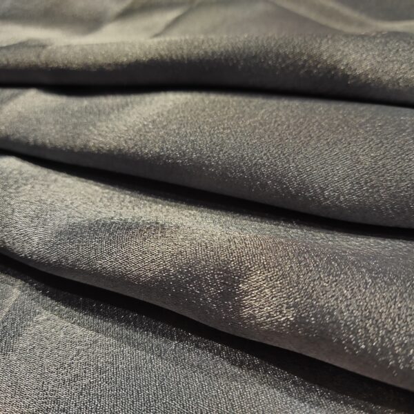 Charcoal Grey Silk Charmeuse Fabric - Image 5