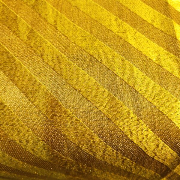 Yellow lining brocade silk fabric - Image 7