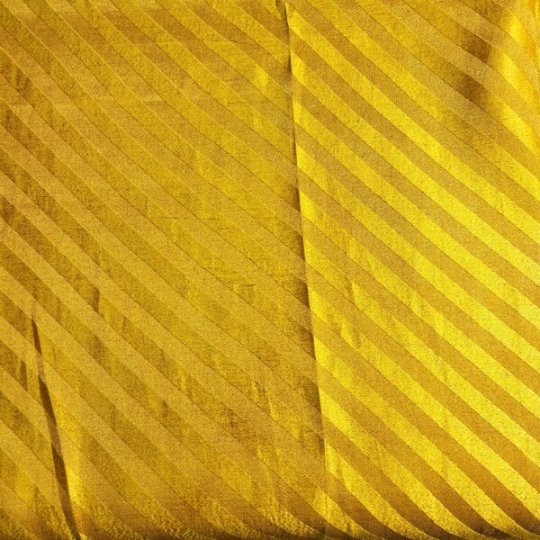 Yellow lining brocade silk fabric - Image 8