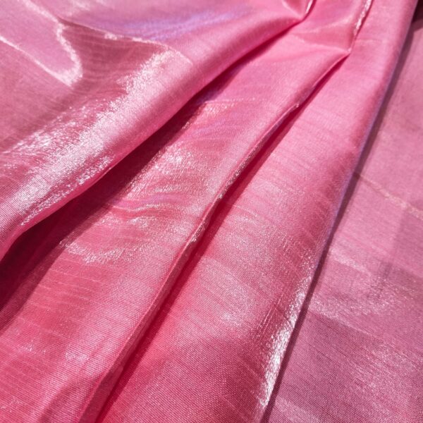 Baby Pink Dupion Silk Fabric - Image 3