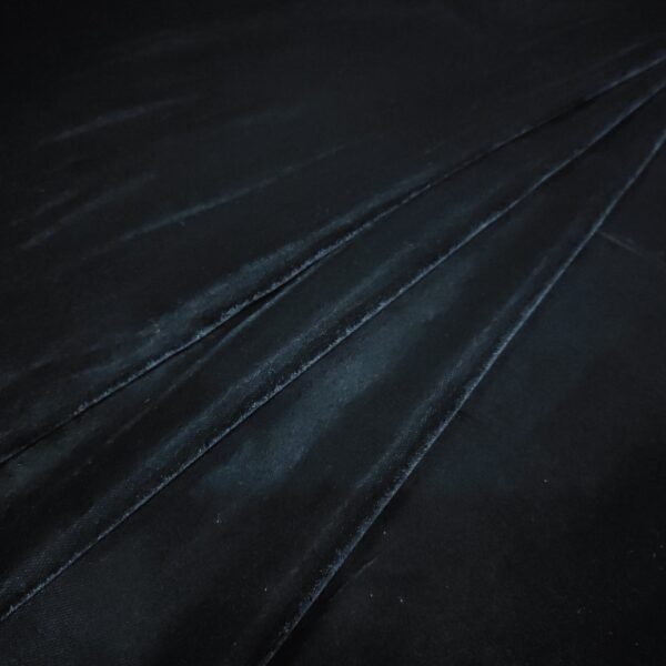 Black Plain Micro Velvet Fabric - Image 6