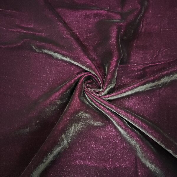 Boysenberry Dual Tone Plain Micro Velvet Fabric