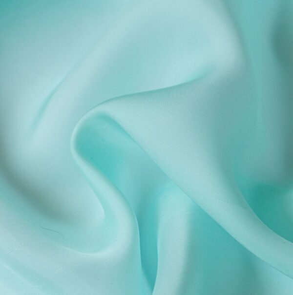 Light Blue Organza Silk Fabric - Image 2