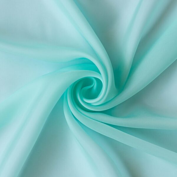 Light Blue Organza Silk Fabric