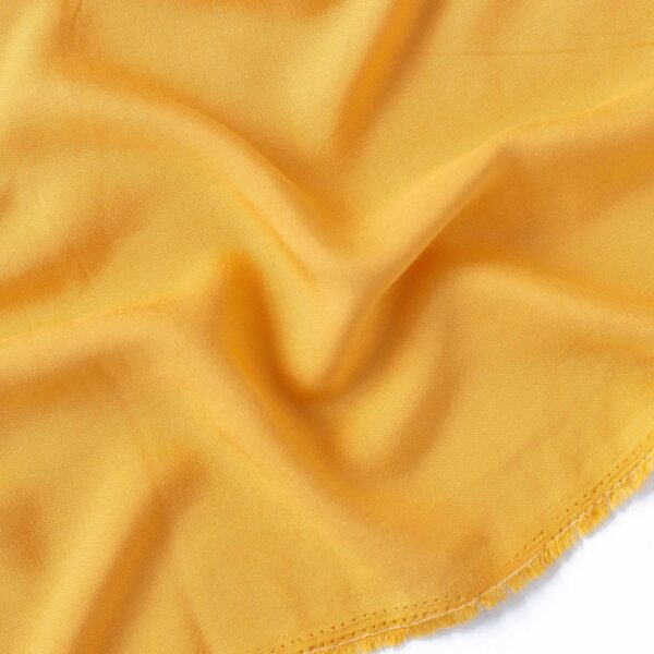 Mango Yellow Dyed Rayon Fabric - Image 2