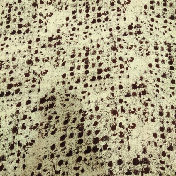 Beige And Brown Floral Printed Mix and Match - Rayon Fabric 2