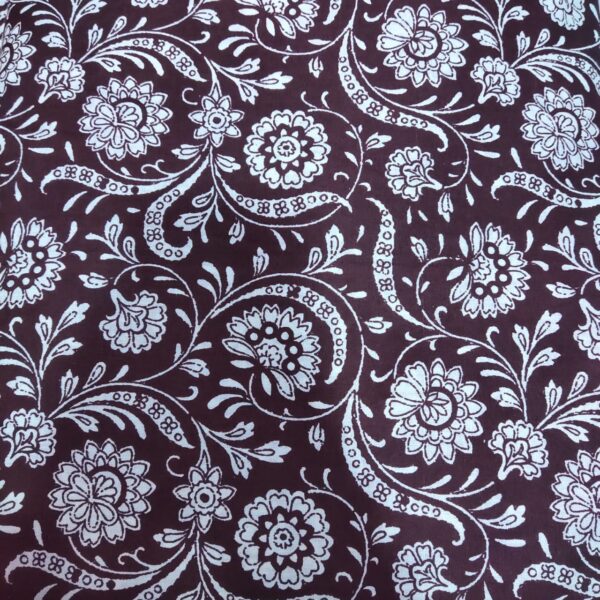 Brown And Cream Sanganeri Print Mix and Match - Cotton Fabric - Image 4